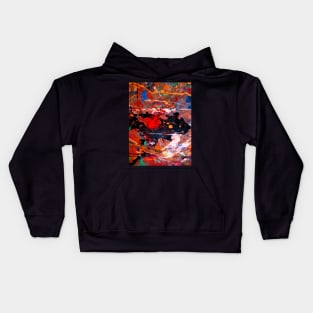 Perception in Red By Avril Thomas - Adelaide Artist Kids Hoodie